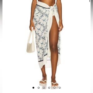 Agua Bendita Gardenia Pareo Wrap Swim Coverup